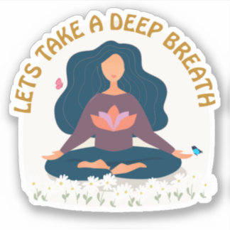 Haal diep adem | Meditatie sticker