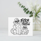 HAAL DIT Grappige Hond Vader Cadeau Grappige Hond Briefkaart (Staand voorkant)