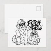 HAAL DIT Grappige Hond Vader Cadeau Grappige Hond Briefkaart (Voorkant / Achterkant)