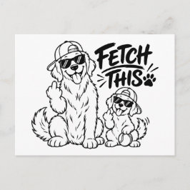 HAAL DIT Grappige Hond Vader Cadeau Grappige Hond  Briefkaart