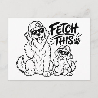 HAAL DIT Grappige Hond Vader Cadeau Grappige Hond Briefkaart