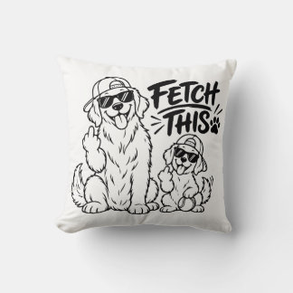HAAL DIT Grappige Hond Vader Cadeau Grappige Hond Kussen