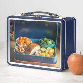 Haal een gelukkige maaltijd. (In situ)