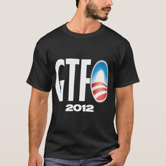 Haal F#@& Out 2012 - Anti-Obama T-shirt (Voorkant)
