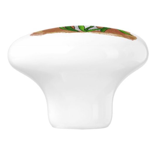 Haal Froggy met het | Grappige kikker Keramische Knop (Zijkant)