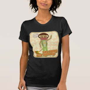Haal Funky Disco Boogie Sock Monkey Character T-shirt