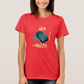Haal Fuzzy! Fuzz Guitar Pedal Blue Aqua Psychedeli T-shirt