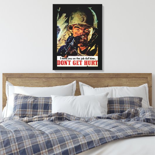 Haal geen Hurt Canvas Afdruk (Insitu (Slaapkamer))