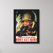 Haal geen Hurt Canvas Afdruk (Voorkant)