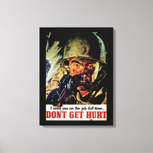 Haal geen Hurt Canvas Afdruk