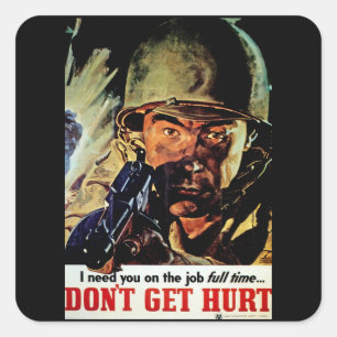 Haal geen Hurt Vierkante Sticker