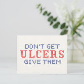 Haal geen Ulcers Briefkaart (Staand voorkant)