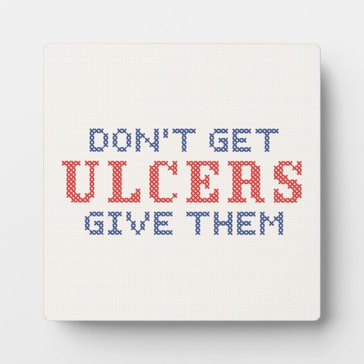 Haal geen Ulcers Fotoplaat (Voorkant)