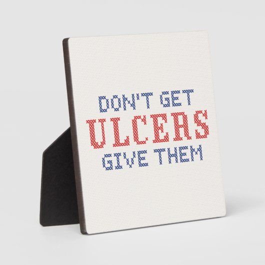 Haal geen Ulcers Fotoplaat (Voorkant)