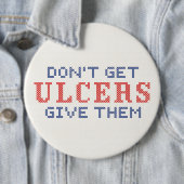 Haal geen Ulcers Ronde Button 6,0 Cm (In situ)