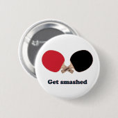 Haal gesmashed pingpong ronde button 5,7 cm (Voorkant /achterkant)