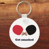 Haal gesmashed pingpong sleutelhanger (Voorkant)
