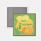Haal getextureerd fruit magneet uit de smaak (Voorkant / Achterkant)