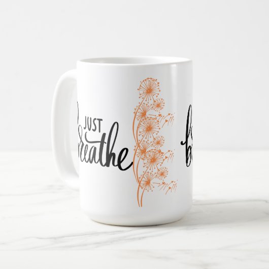 Haal gewoon koffie koffiemok (Voorkant links)