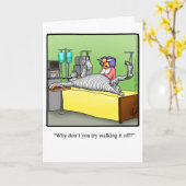 Haal goed Humor "Walk It Off" Wenskaart Kaart (Gele Bloem)