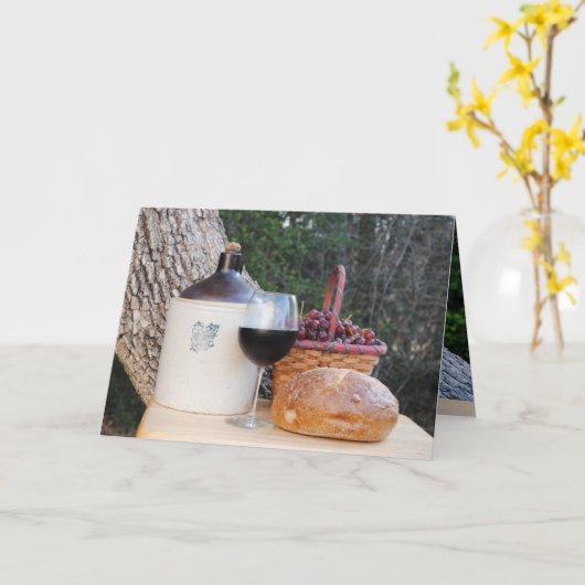 HAAL GOED WIJN KAART (Gele Bloem)