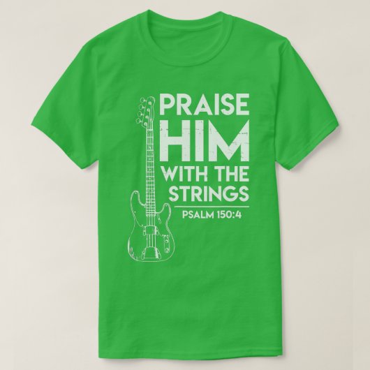 Haal hem Christelijk uit de Guitar-speler T-shirt (Design voorkant)