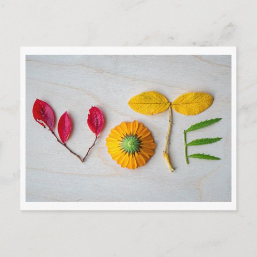 Haal het briefkaart van de STEMMING eruit (Voorkant)