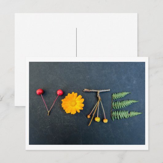 Haal het briefkaart van de STEMMING eruit (Voorkant / Achterkant)