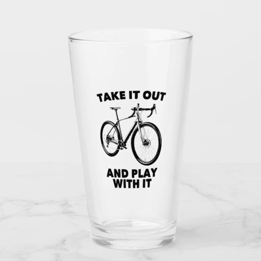 Haal het eruit en speel ermee op de fiets glas (Voorkant)