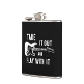 Haal het eruit en speel met de gitaar heupfles (Links)