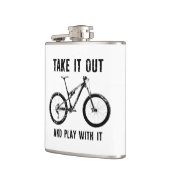 Haal het eruit en speel met de mountainbike heupfles (Links)