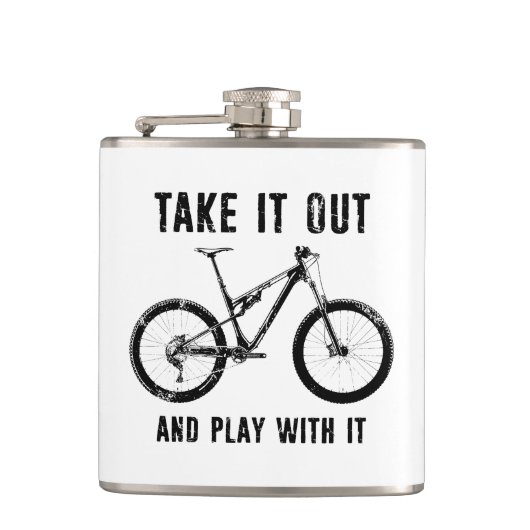 Haal het eruit en speel met de mountainbike heupfles (Voorkant)