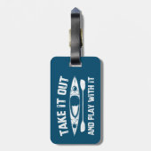 Haal het eruit en speel met het kajak bagagelabel (Achterkant verticaal)