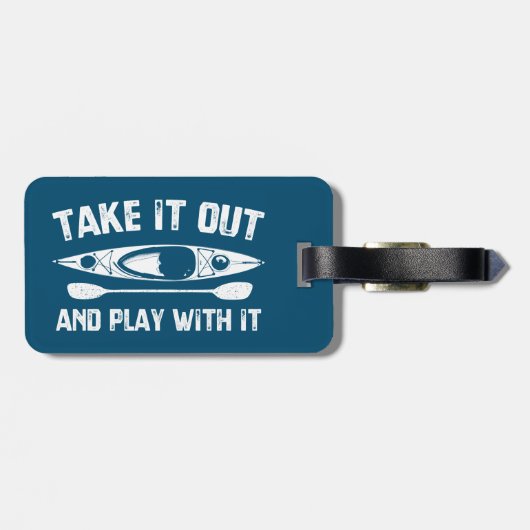 Haal het eruit en speel met het kajak bagagelabel (Achterkant horizontaal)