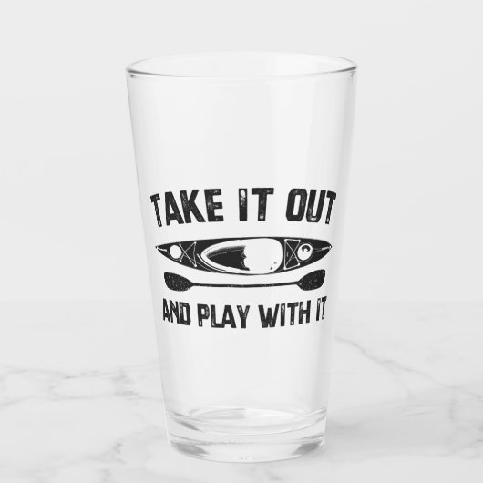 Haal het eruit en speel met het kajak glas (Voorkant)