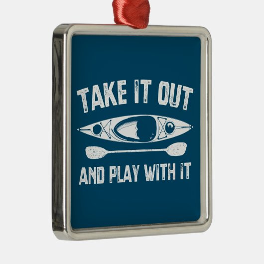 Haal het eruit en speel met het kajak metalen ornament (Rechts)