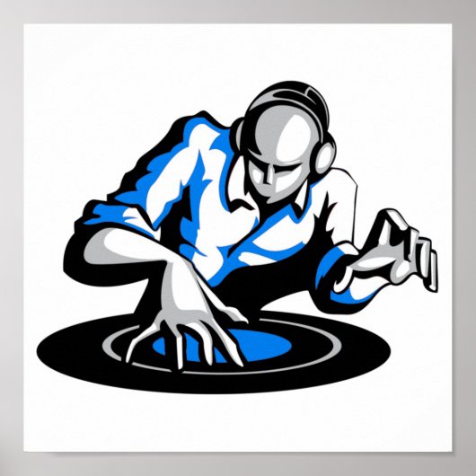 Haal het feest op DJ Poster (Voorkant)