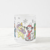 Haal het leven van een hond! Puppies sneeuwen! Matglas Koffiemok (Center)