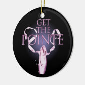 Haal het puntje keramisch ornament (Links)