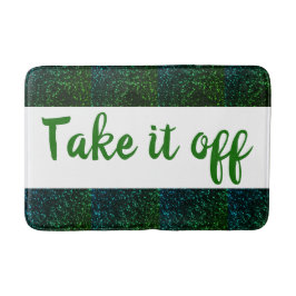 Haal het uit Bath Mat / Blue Green Sparkle