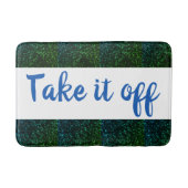 Haal het uit Bath Mat / Blue Green Sparkle (Voorkant)