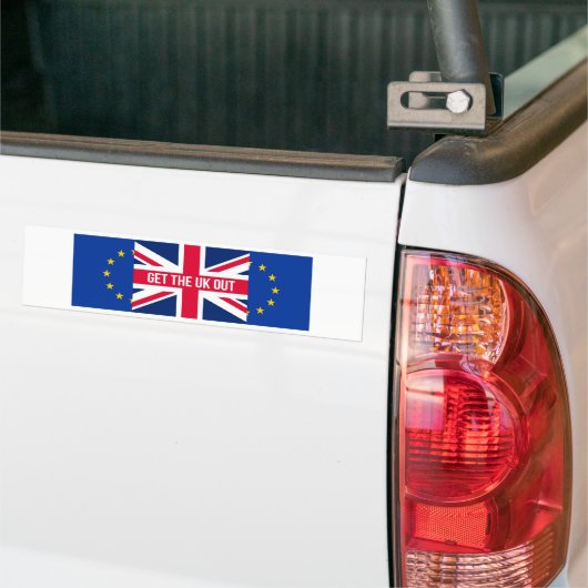 Haal het Verenigd Koninkrijk uit de EU Bumpersticker (Op Truck)