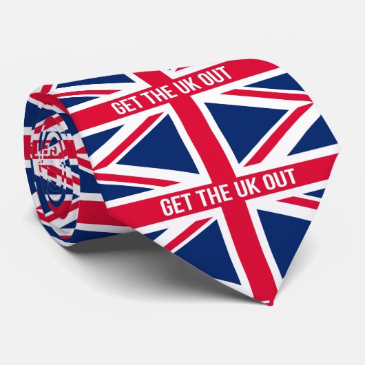 Haal het Verenigd Koninkrijk uit de EU Stropdas (Opgerold)