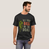 haal je baars in de boot t-shirt (Voorkant volledig)