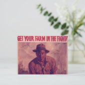 Haal je Boerderij in de strijd -  Briefkaart (Staand voorkant)