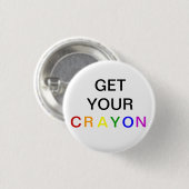 Haal je CRAYON Ronde Button 3,2 Cm (Voorkant /achterkant)