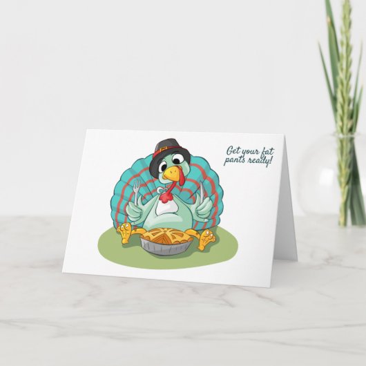 Haal je dikke broek klaar! bedankkaart (Voorkant)