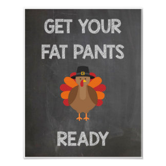 Haal je dikke broek klaar! foto afdruk