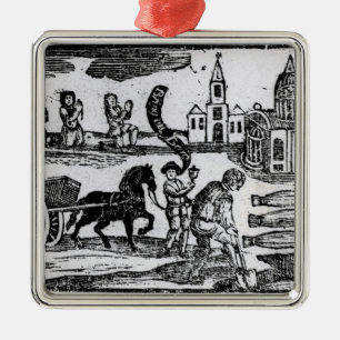 Haal je dood uit, de Grote Plague van 1665 Metalen Ornament