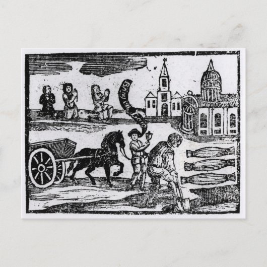 Haal je dood uit, de grote vlag van 1665 briefkaart (Voorkant)